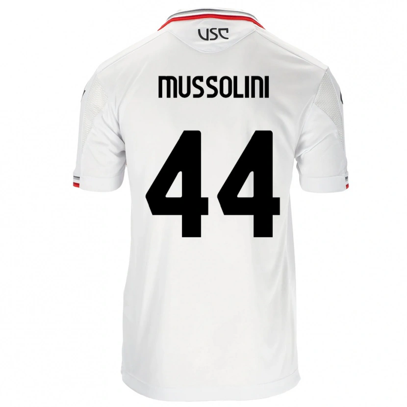 Danxen Heren Romano Floriani Mussolini #44 Wit Rood Uitshirt Uittenue 2025/26 T-Shirt