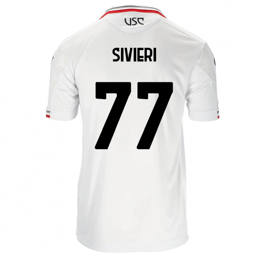 Danxen Heren Lorenzo Sivieri #77 Wit Rood Uitshirt Uittenue 2025/26 T-Shirt
