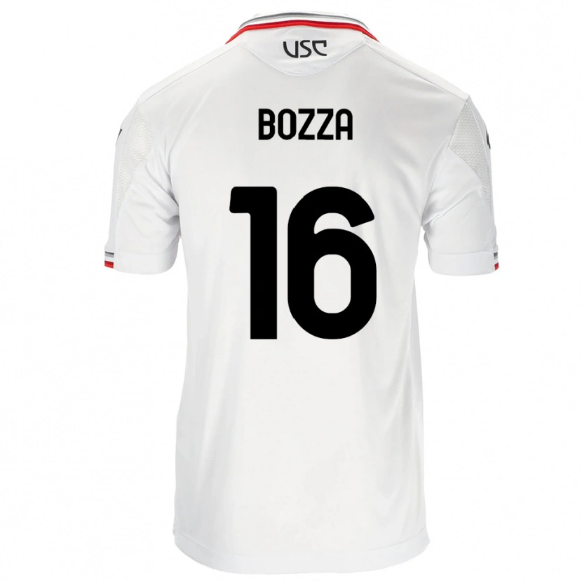 Danxen Heren Mattia Bozza #16 Wit Rood Uitshirt Uittenue 2025/26 T-Shirt