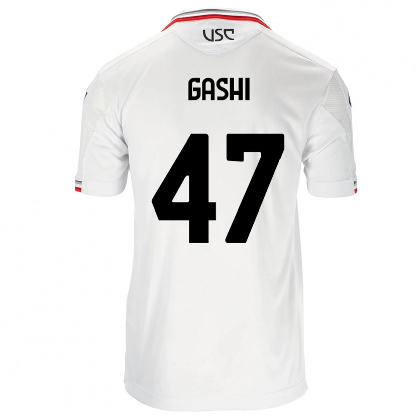 Danxen Heren Eduart Gashi #47 Wit Rood Uitshirt Uittenue 2025/26 T-Shirt