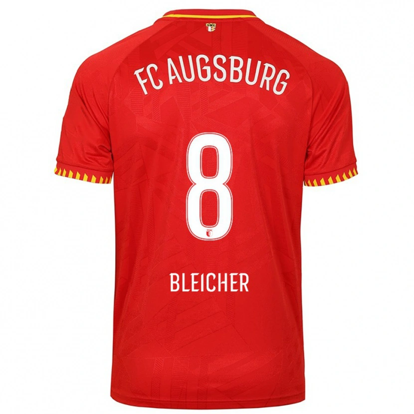 Danxen Heren Franz Xaver Bleicher #8 Rood Geel Uitshirt Uittenue 2025/26 T-Shirt