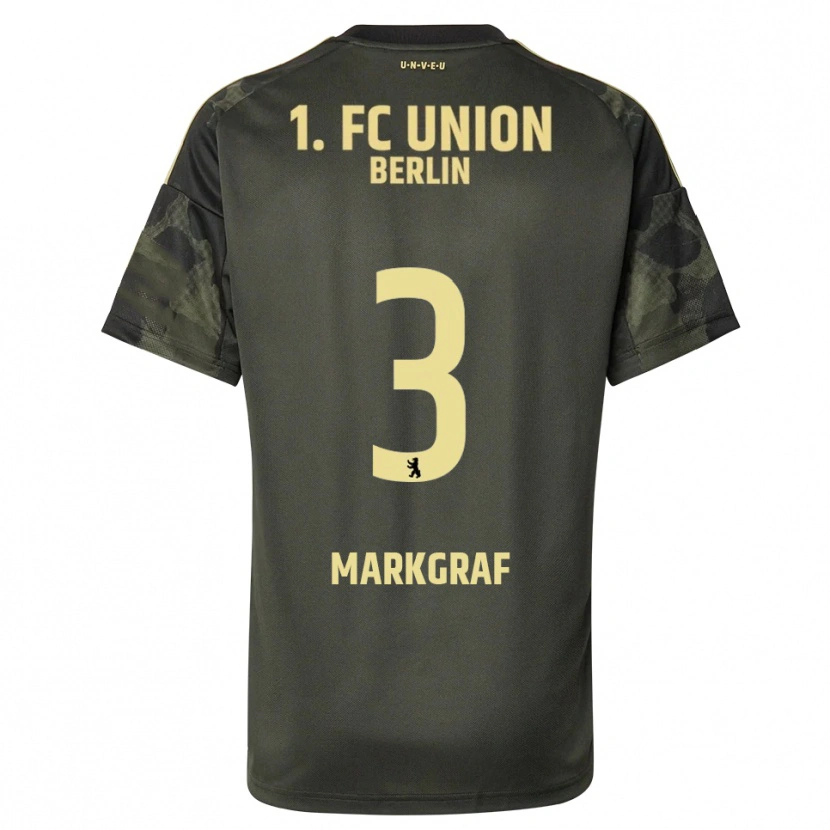 Danxen Heren Andrik Markgraf #3 Donkergroen Zwart Uitshirt Uittenue 2025/26 T-Shirt