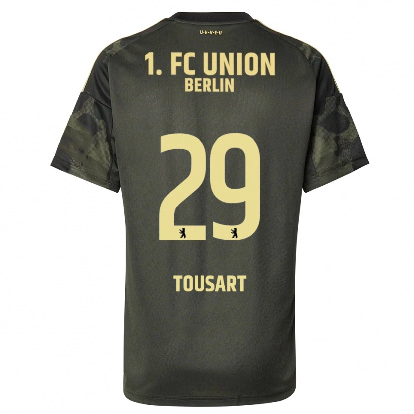 Danxen Heren Lucas Tousart #29 Donkergroen Zwart Uitshirt Uittenue 2025/26 T-Shirt