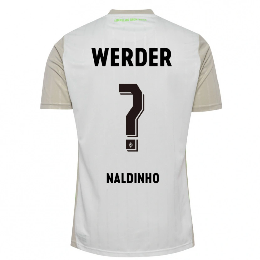 Danxen Heren Naldinho #0 Wit Zwart Uitshirt Uittenue 2025/26 T-Shirt