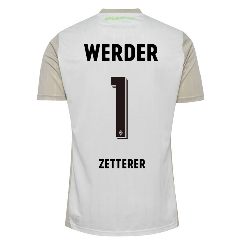 Danxen Heren Michael Zetterer #1 Wit Zwart Uitshirt Uittenue 2025/26 T-Shirt