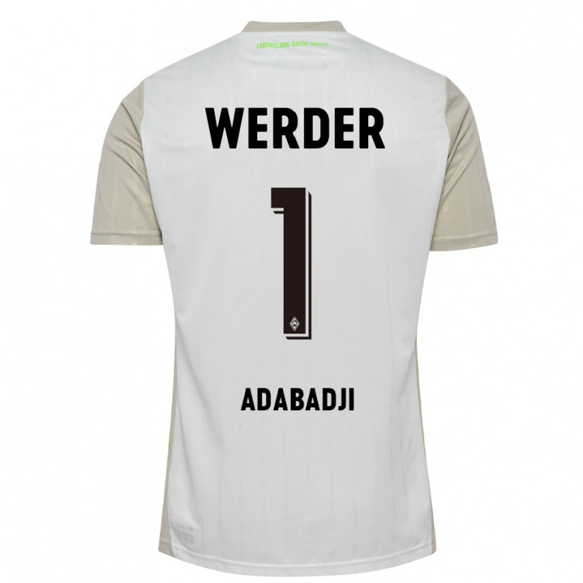 Danxen Heren Kwassi-Vivien Felix Adabadji #1 Wit Zwart Uitshirt Uittenue 2025/26 T-Shirt