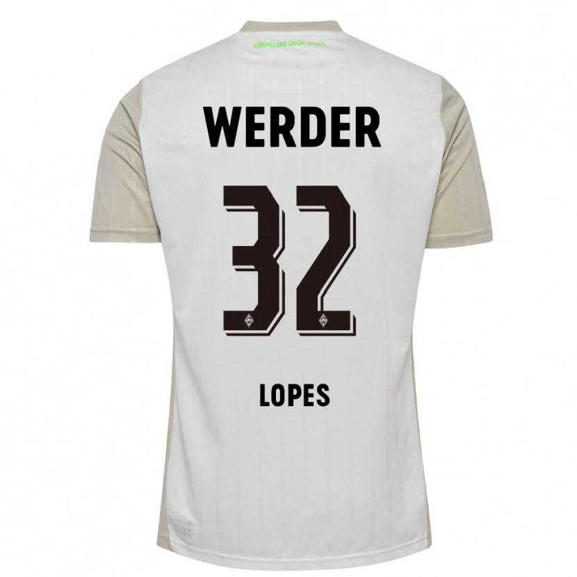 Danxen Heren Eugenio Lopes #32 Wit Zwart Uitshirt Uittenue 2025/26 T-Shirt