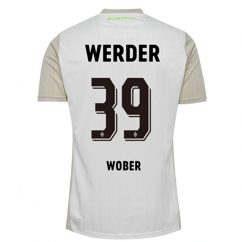 Danxen Heren Maximilian Wöber #39 Wit Zwart Uitshirt Uittenue 2025/26 T-Shirt