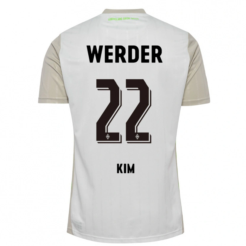 Danxen Heren Min-Je Kim #22 Wit Zwart Uitshirt Uittenue 2025/26 T-Shirt