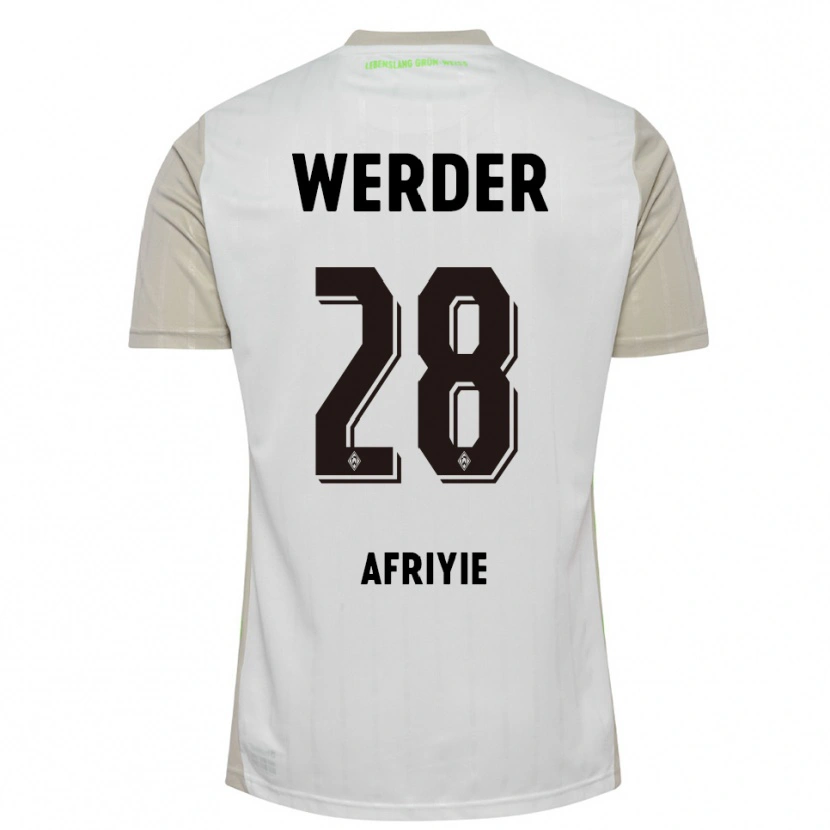 Danxen Heren Neal Afriyie #28 Wit Zwart Uitshirt Uittenue 2025/26 T-Shirt
