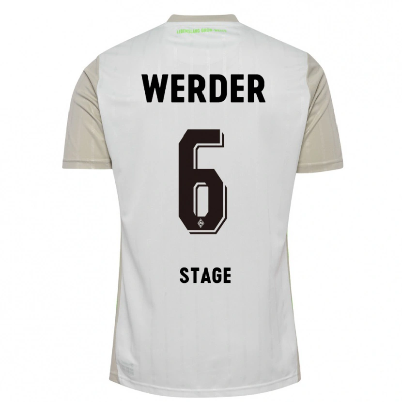 Danxen Heren Jens Stage #6 Wit Zwart Uitshirt Uittenue 2025/26 T-Shirt