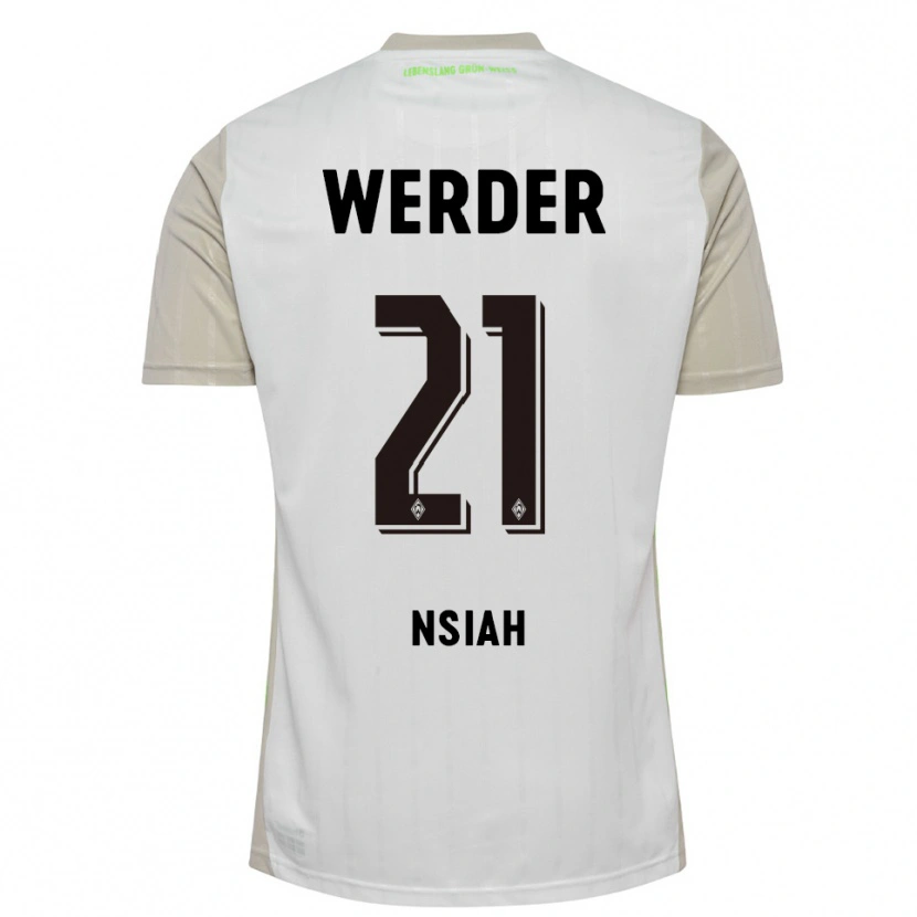 Danxen Heren Menson Nsiah #21 Wit Zwart Uitshirt Uittenue 2025/26 T-Shirt