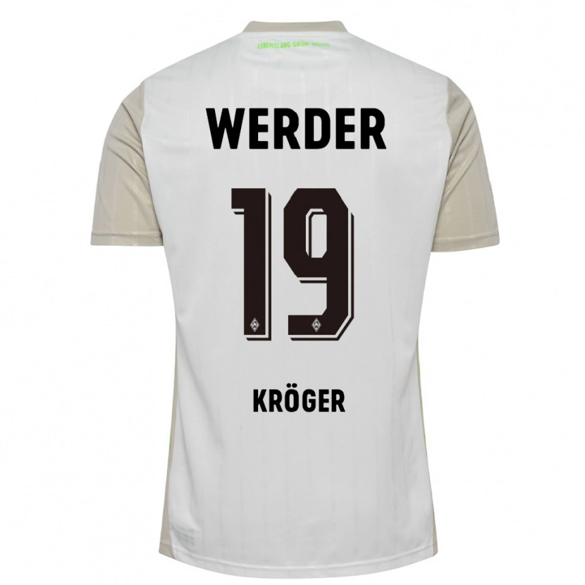 Danxen Heren Moritz Kröger #19 Wit Zwart Uitshirt Uittenue 2025/26 T-Shirt