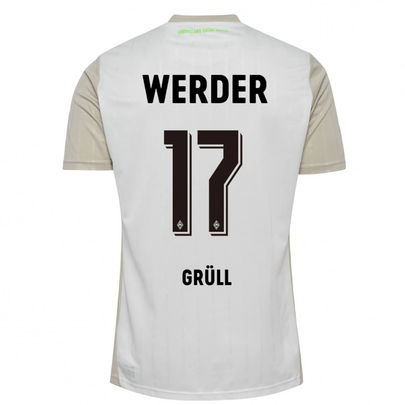Danxen Heren Marco Grüll #17 Wit Zwart Uitshirt Uittenue 2025/26 T-Shirt