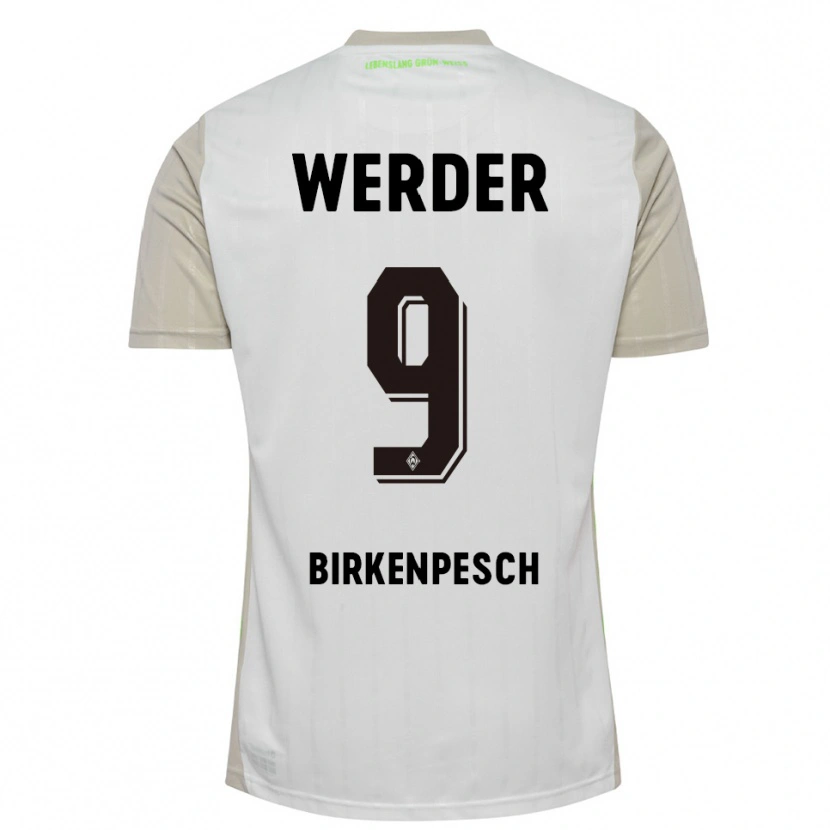Danxen Heren Noah Birkenpesch #9 Wit Zwart Uitshirt Uittenue 2025/26 T-Shirt