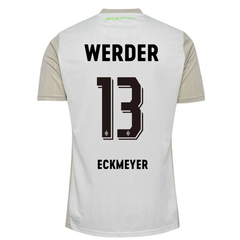 Danxen Heren Tjark Eckmeyer #13 Wit Zwart Uitshirt Uittenue 2025/26 T-Shirt