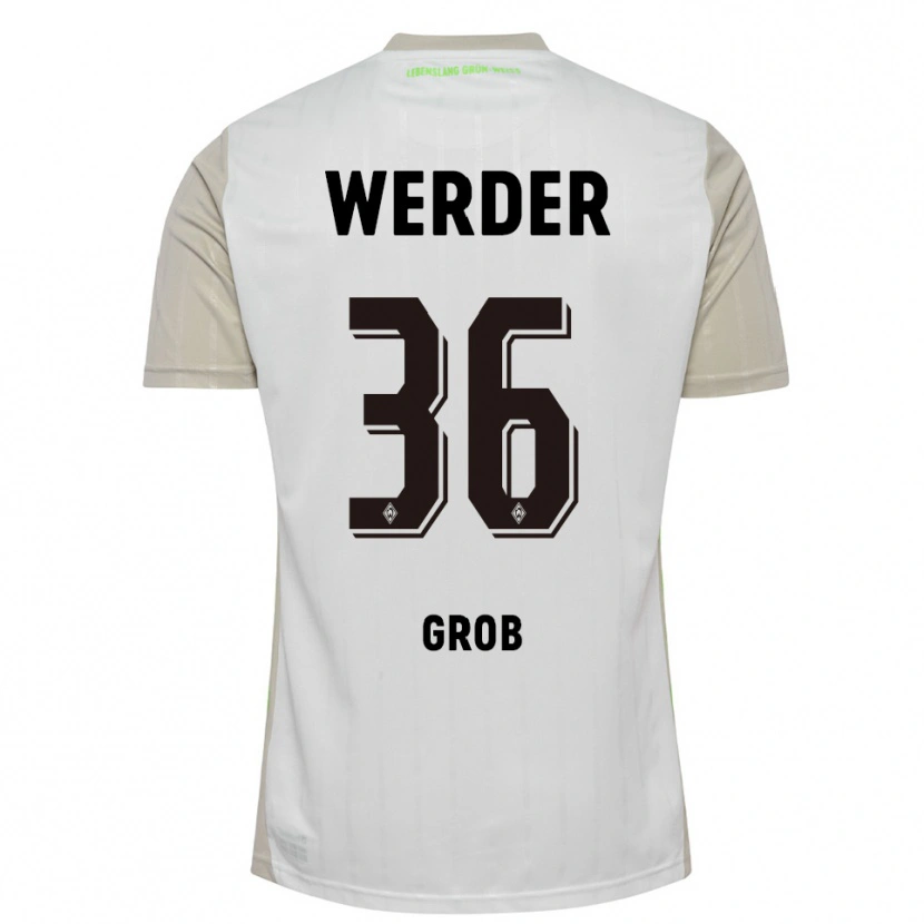Danxen Heren Christian Groß #36 Wit Zwart Uitshirt Uittenue 2025/26 T-Shirt