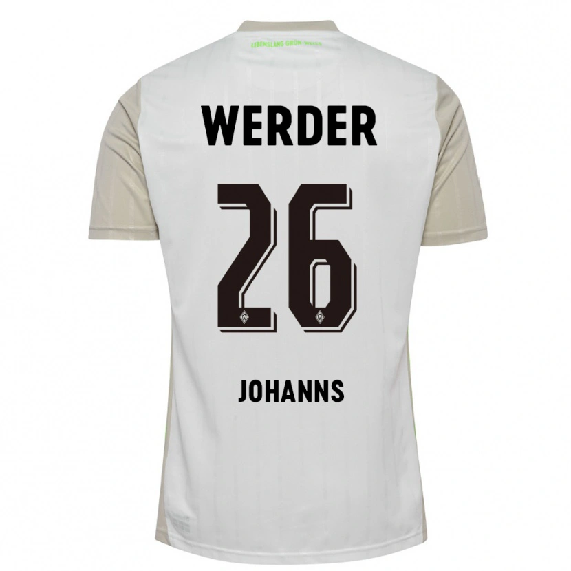 Danxen Heren Lennart Johanns #26 Wit Zwart Uitshirt Uittenue 2025/26 T-Shirt