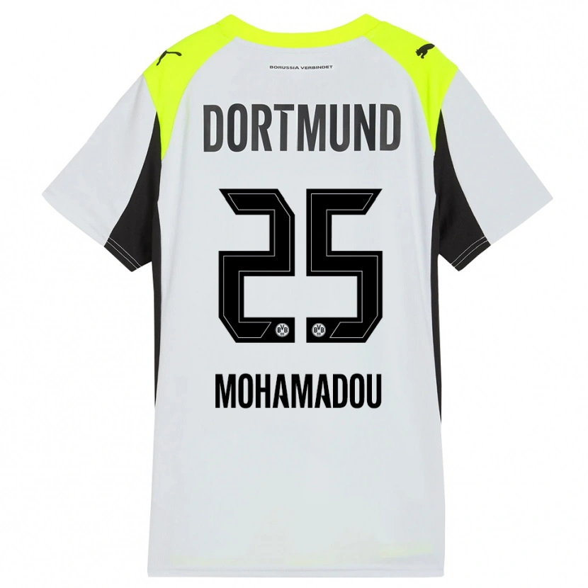 Danxen Heren Hamzath Mohamadou #25 Fluorescerend Geel Uitshirt Uittenue 2025/26 T-Shirt
