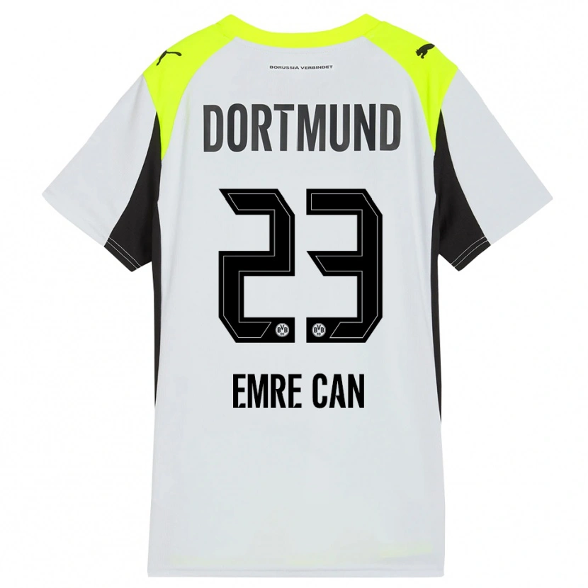 Danxen Heren Emre Can #23 Fluorescerend Geel Uitshirt Uittenue 2025/26 T-Shirt