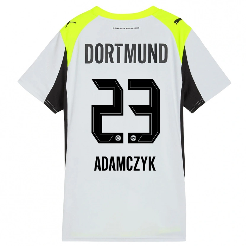 Danxen Heren Nico Adamczyk #23 Fluorescerend Geel Uitshirt Uittenue 2025/26 T-Shirt
