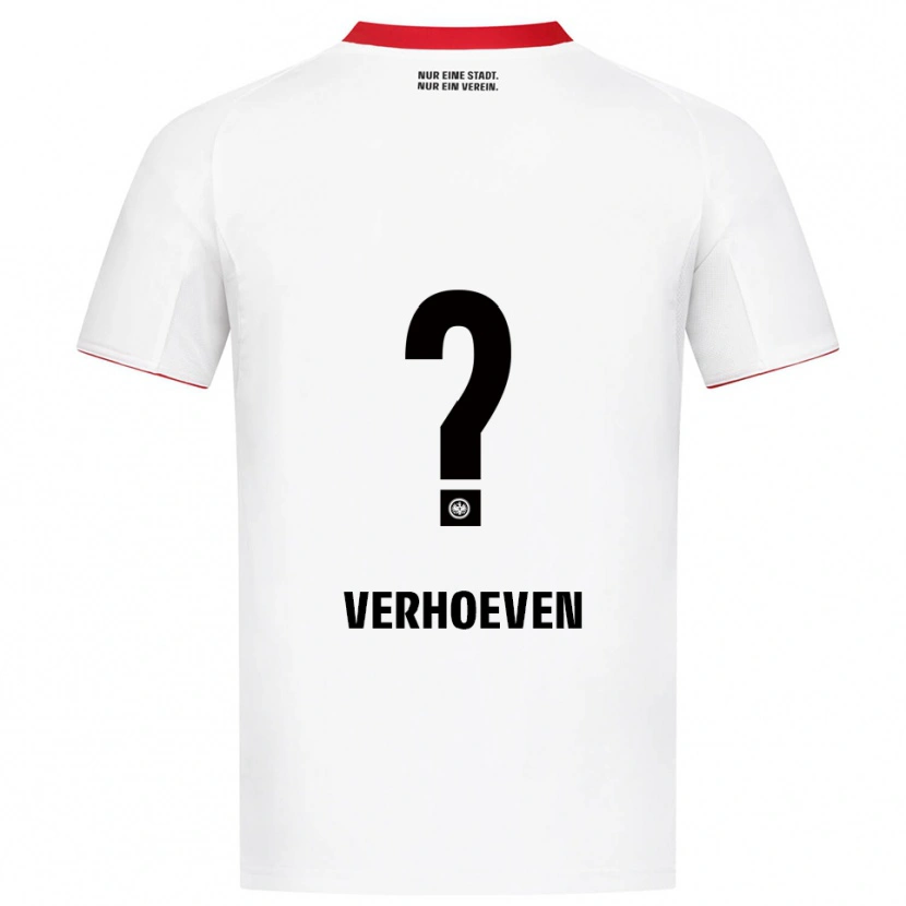 Danxen Heren Raphael Verhoeven #0 Wit Rood Uitshirt Uittenue 2025/26 T-Shirt