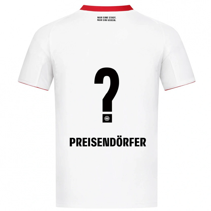 Danxen Heren Constantin Preisendörfer #0 Wit Rood Uitshirt Uittenue 2025/26 T-Shirt