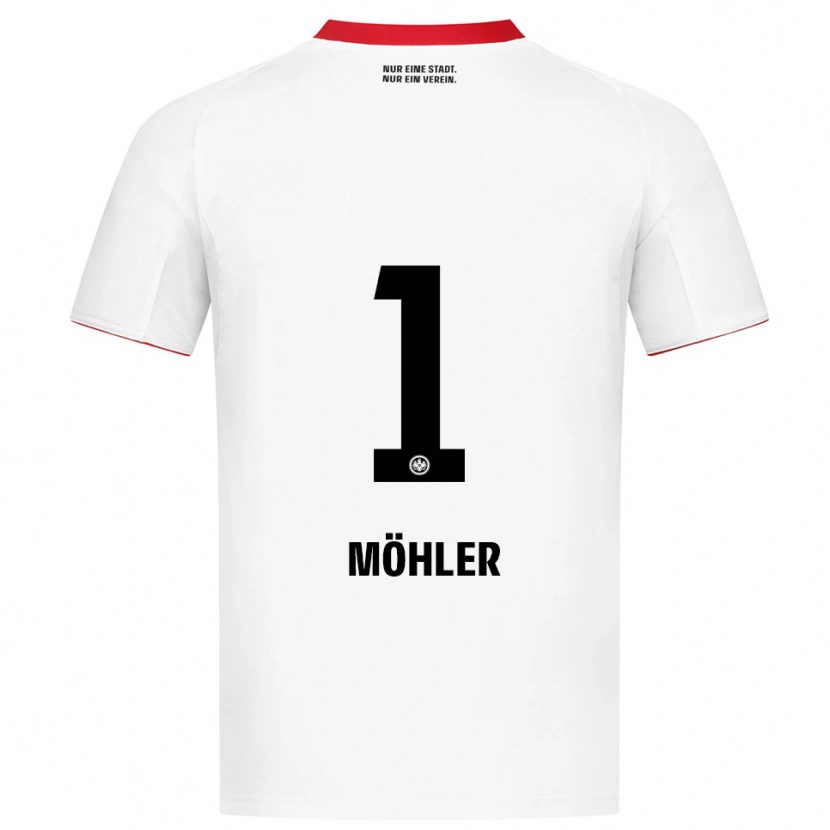 Danxen Heren Emil Möhler #1 Wit Rood Uitshirt Uittenue 2025/26 T-Shirt