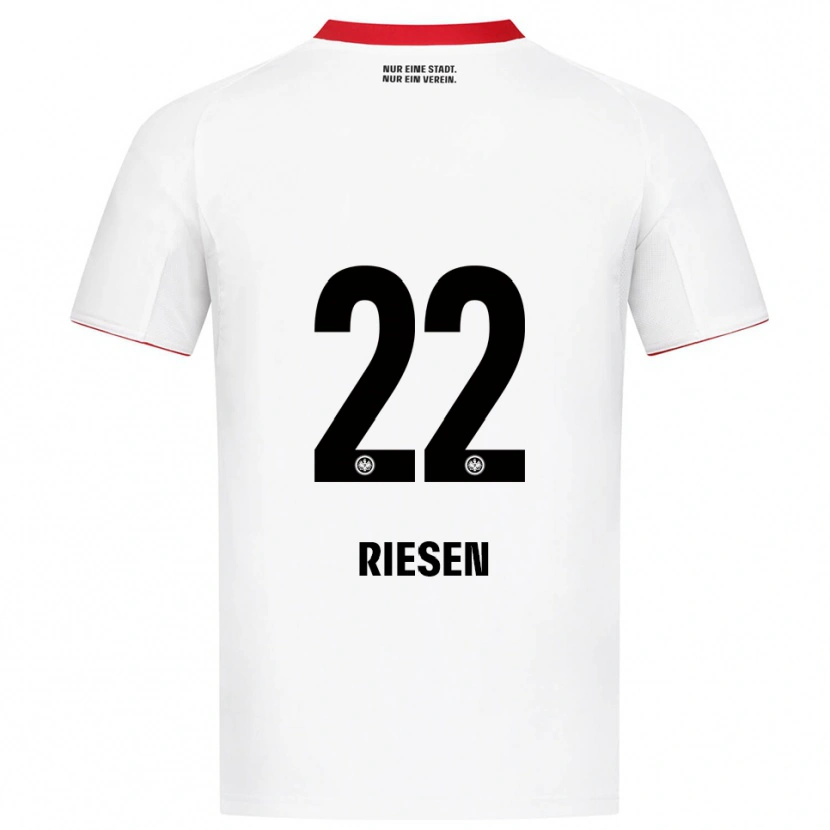 Danxen Heren Nadine Riesen #22 Wit Rood Uitshirt Uittenue 2025/26 T-Shirt