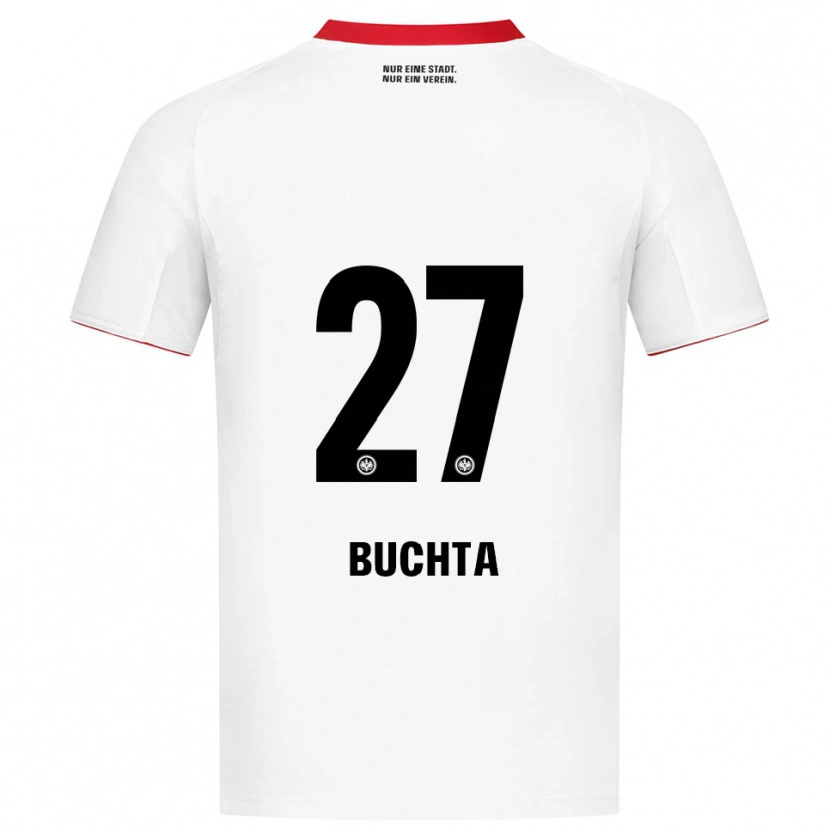 Danxen Heren Philip Buchta #27 Wit Rood Uitshirt Uittenue 2025/26 T-Shirt