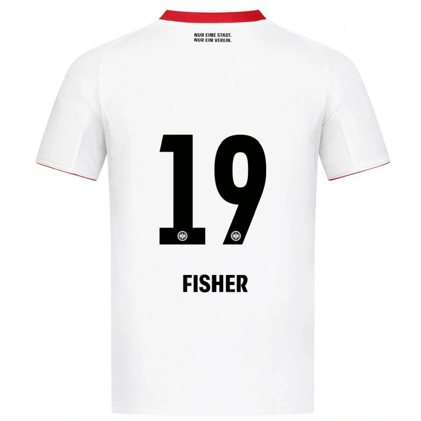 Danxen Heren Ben-Luca Fisher #19 Wit Rood Uitshirt Uittenue 2025/26 T-Shirt