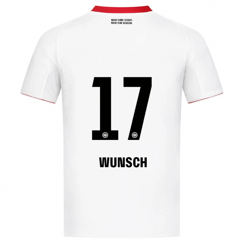 Danxen Heren Paul Wünsch #17 Wit Rood Uitshirt Uittenue 2025/26 T-Shirt