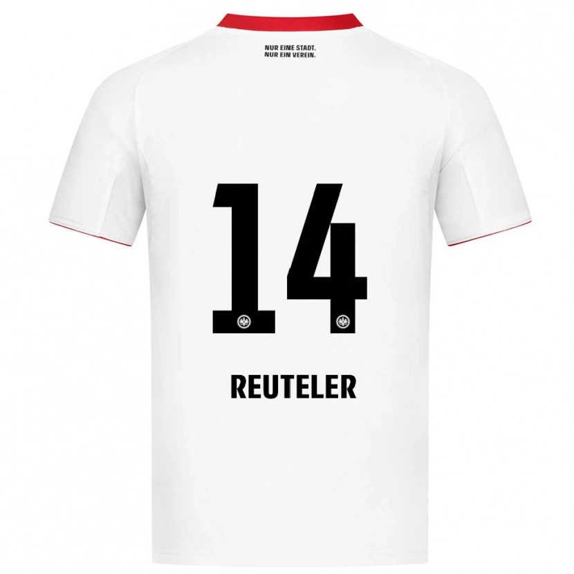 Danxen Heren Géraldine Reuteler #14 Wit Rood Uitshirt Uittenue 2025/26 T-Shirt