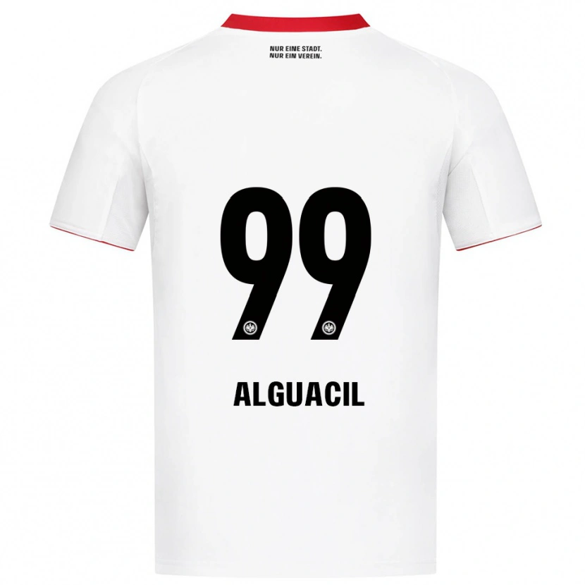 Danxen Heren Ainhoa Alguacil #99 Wit Rood Uitshirt Uittenue 2025/26 T-Shirt