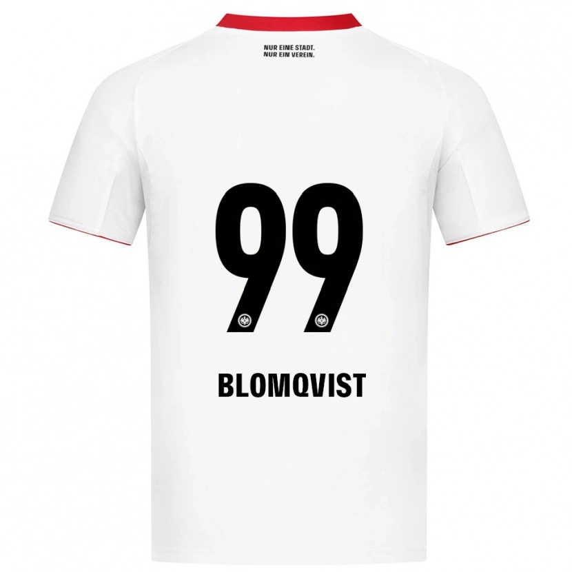 Danxen Heren Rebecka Blomqvist #99 Wit Rood Uitshirt Uittenue 2025/26 T-Shirt