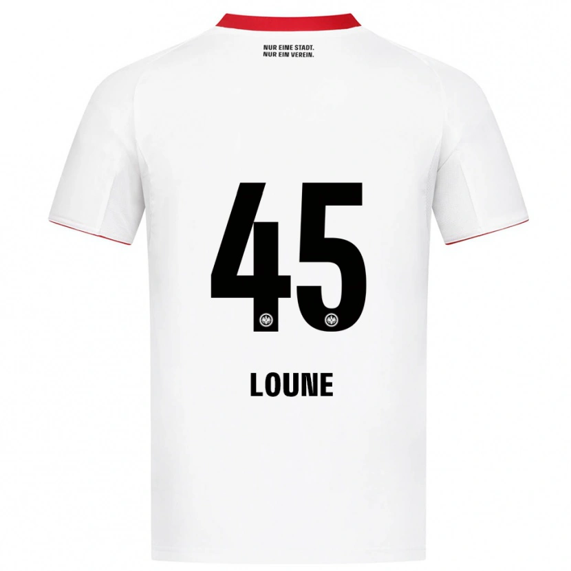 Danxen Heren Mehdi Loune #45 Wit Rood Uitshirt Uittenue 2025/26 T-Shirt