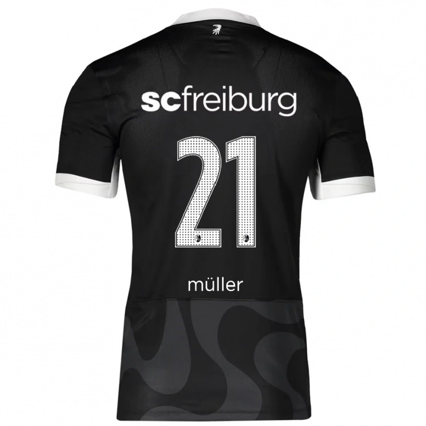 Danxen Heren Florian Müller #21 Zwart Wit Uitshirt Uittenue 2025/26 T-Shirt