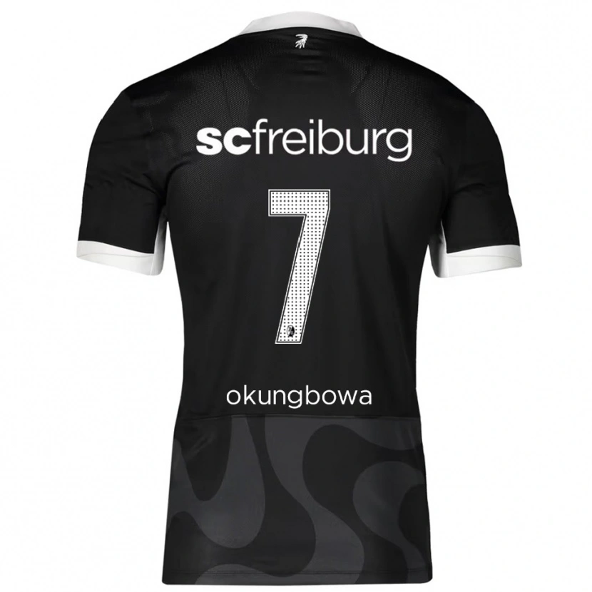 Danxen Heren Osagie Okungbowa #7 Zwart Wit Uitshirt Uittenue 2025/26 T-Shirt