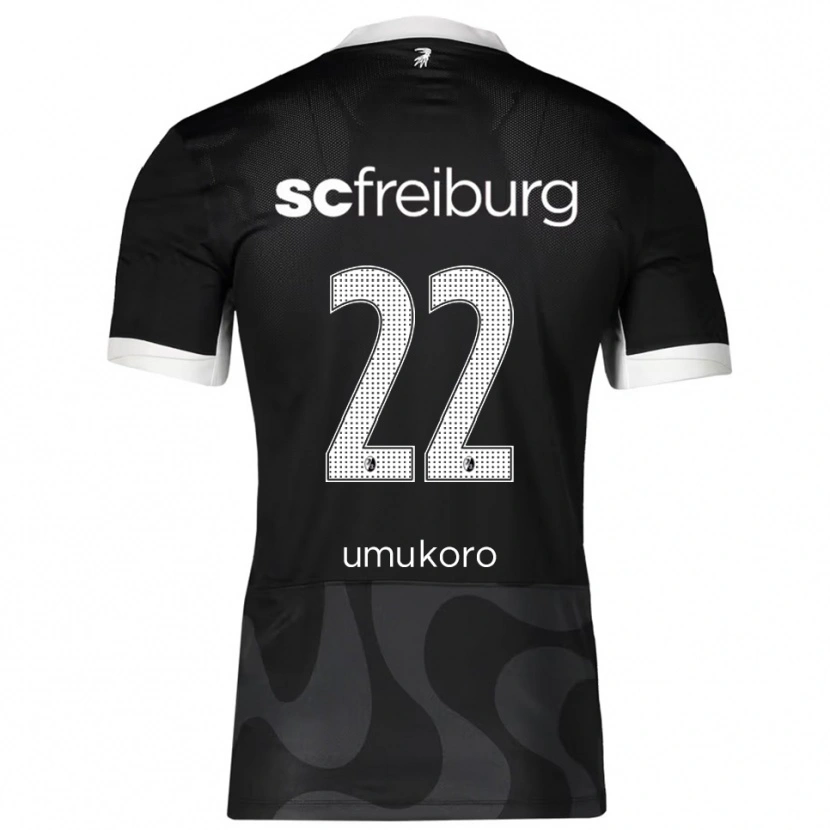 Danxen Heren Jayden Umukoro #22 Zwart Wit Uitshirt Uittenue 2025/26 T-Shirt
