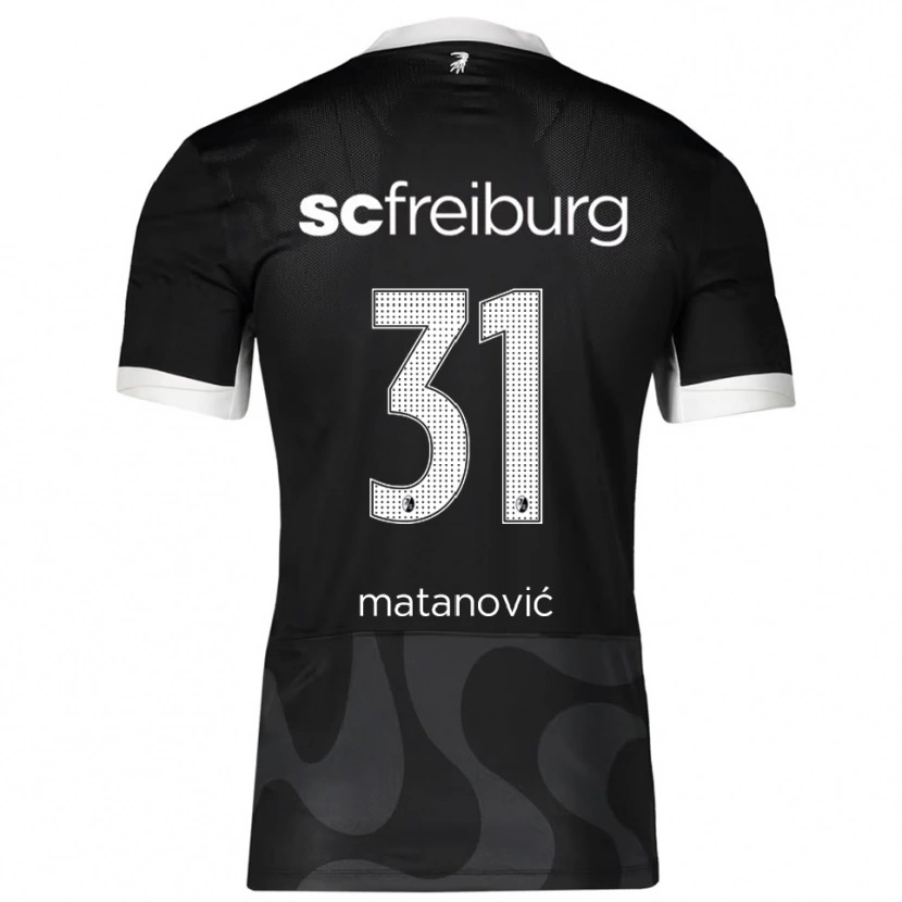 Danxen Heren Igor Matanovic #31 Zwart Wit Uitshirt Uittenue 2025/26 T-Shirt