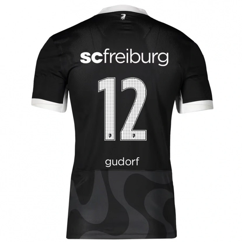 Danxen Heren Ally Gudorf #12 Zwart Wit Uitshirt Uittenue 2025/26 T-Shirt