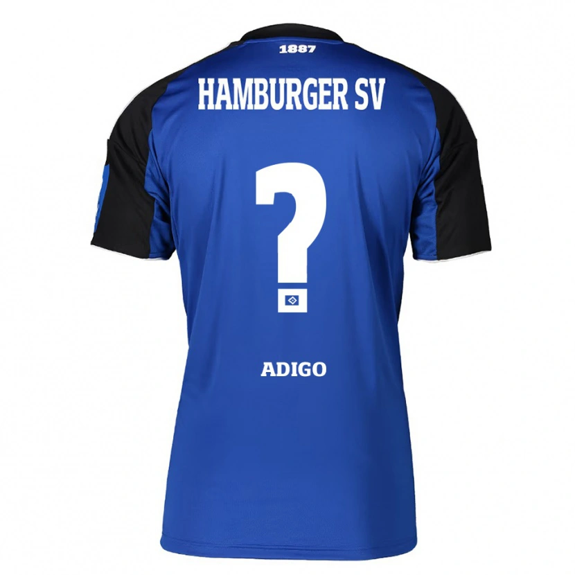 Danxen Heren N. Adigo #0 Blauw Zwart Uitshirt Uittenue 2025/26 T-Shirt
