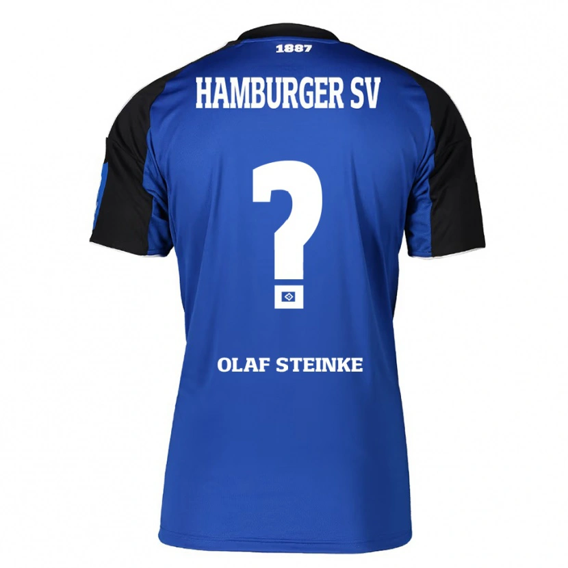 Danxen Heren Eric Olaf Steinke #0 Blauw Zwart Uitshirt Uittenue 2025/26 T-Shirt