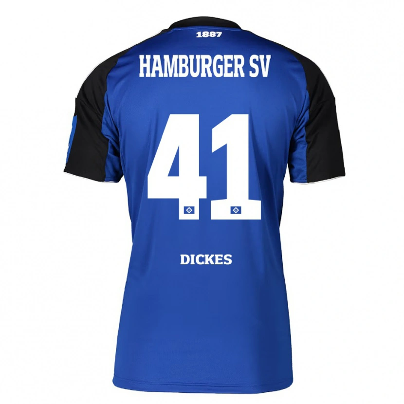 Danxen Heren Fernando Dickes #41 Blauw Zwart Uitshirt Uittenue 2025/26 T-Shirt