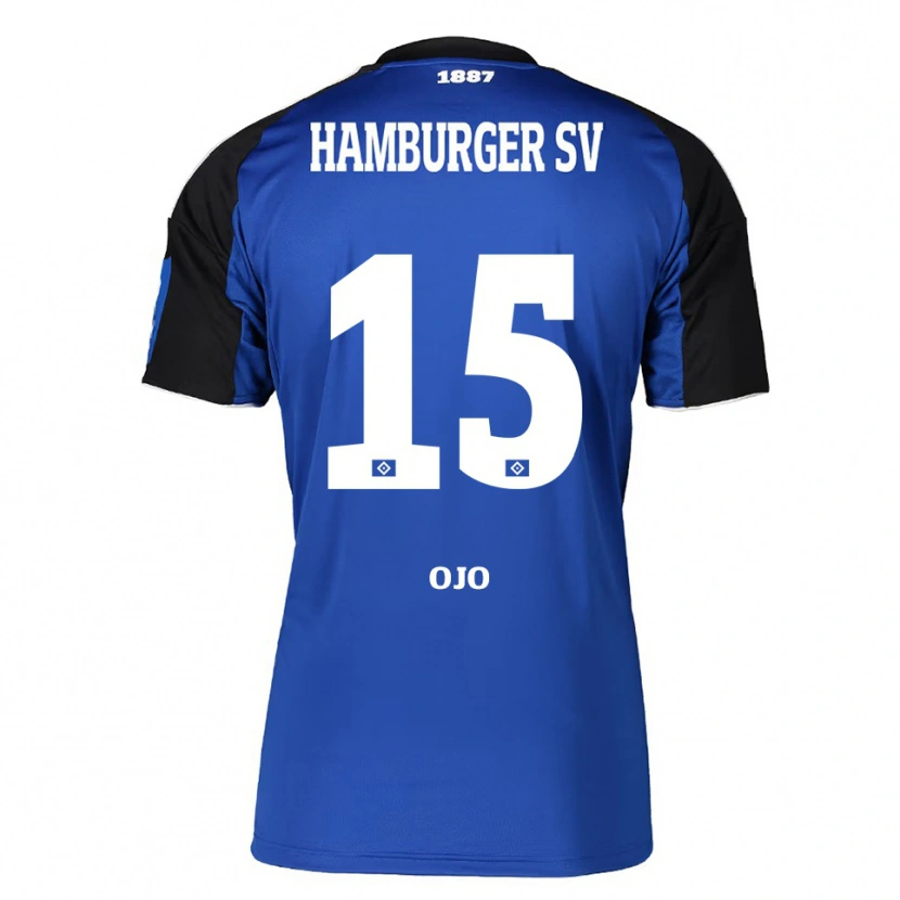Danxen Heren Kelvin Ojo #15 Blauw Zwart Uitshirt Uittenue 2025/26 T-Shirt
