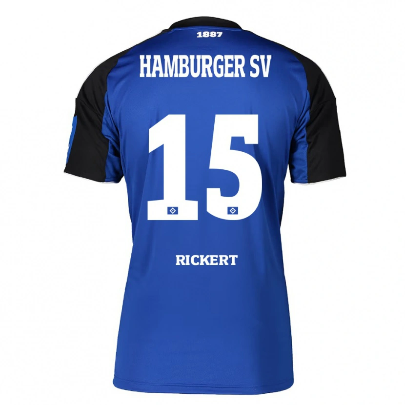Danxen Heren Manja Rickert #15 Blauw Zwart Uitshirt Uittenue 2025/26 T-Shirt