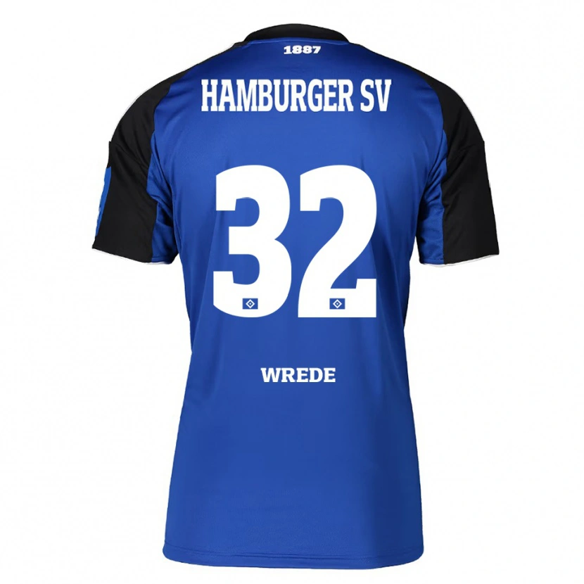 Danxen Heren Lotta Wrede #32 Blauw Zwart Uitshirt Uittenue 2025/26 T-Shirt