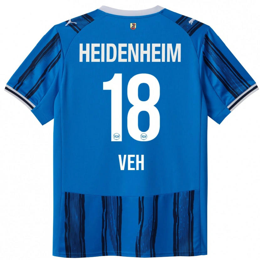 Danxen Heren Lucas Veh #18 Blauw Marineblauw Uitshirt Uittenue 2025/26 T-Shirt