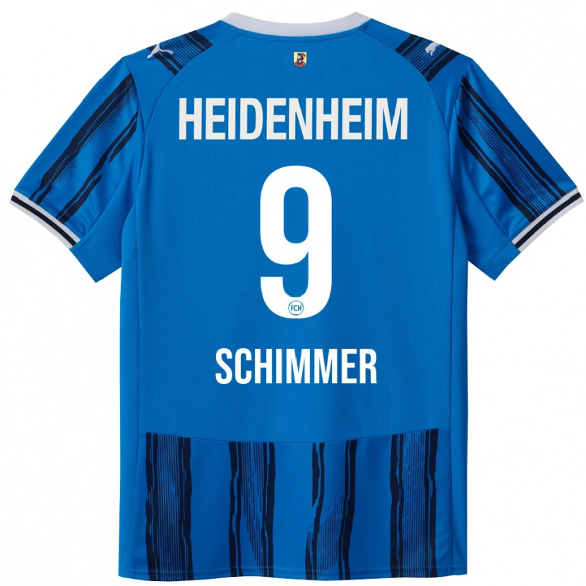 Danxen Heren Stefan Schimmer #9 Blauw Marineblauw Uitshirt Uittenue 2025/26 T-Shirt