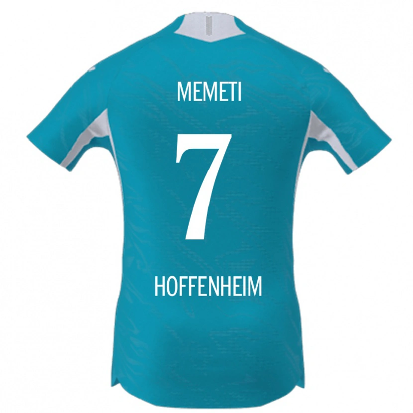 Danxen Heren Erëleta Memeti #7 Hemelsblauw Uitshirt Uittenue 2025/26 T-Shirt